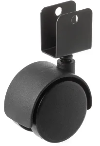 TWH 50 Колесо мебельное черное, П-обр. крепл., д. 50 мм